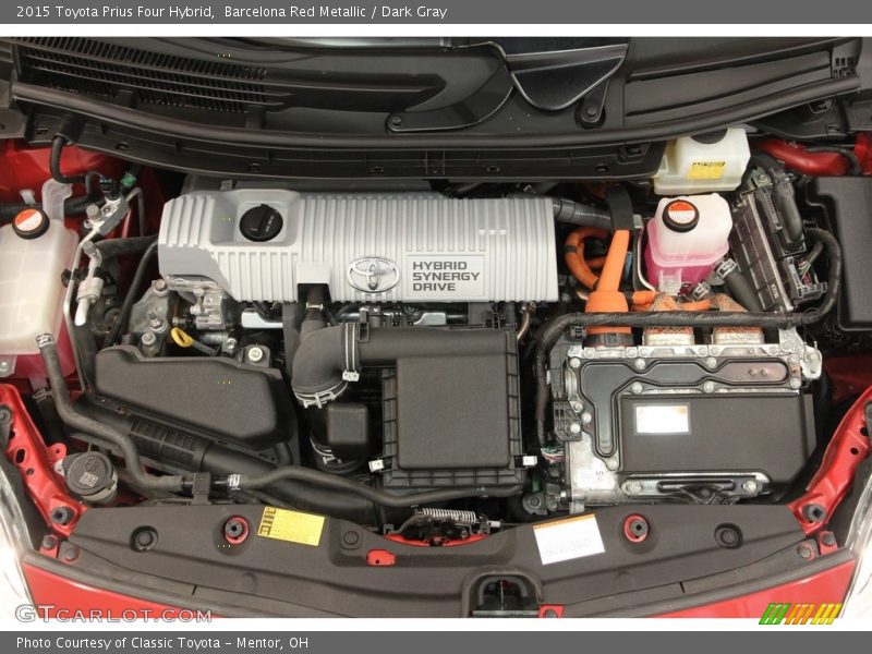 Barcelona Red Metallic / Dark Gray 2015 Toyota Prius Four Hybrid