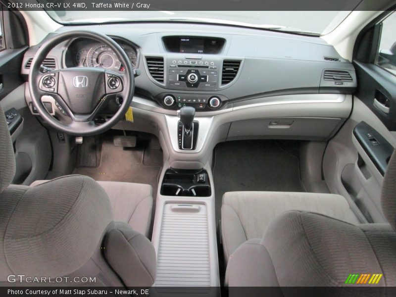 Taffeta White / Gray 2012 Honda CR-V LX 4WD