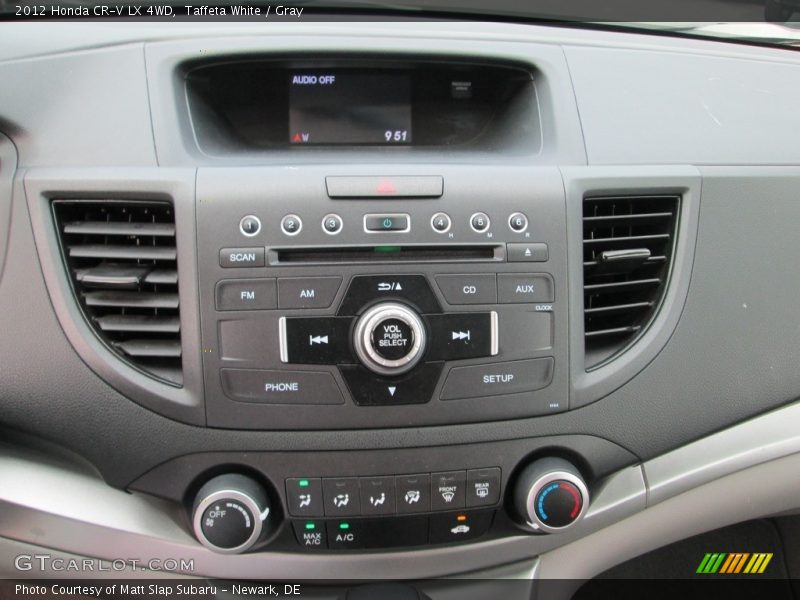 Taffeta White / Gray 2012 Honda CR-V LX 4WD