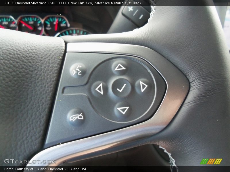 Silver Ice Metallic / Jet Black 2017 Chevrolet Silverado 3500HD LT Crew Cab 4x4