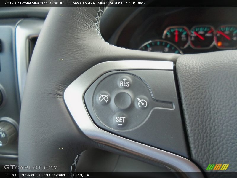 Silver Ice Metallic / Jet Black 2017 Chevrolet Silverado 3500HD LT Crew Cab 4x4