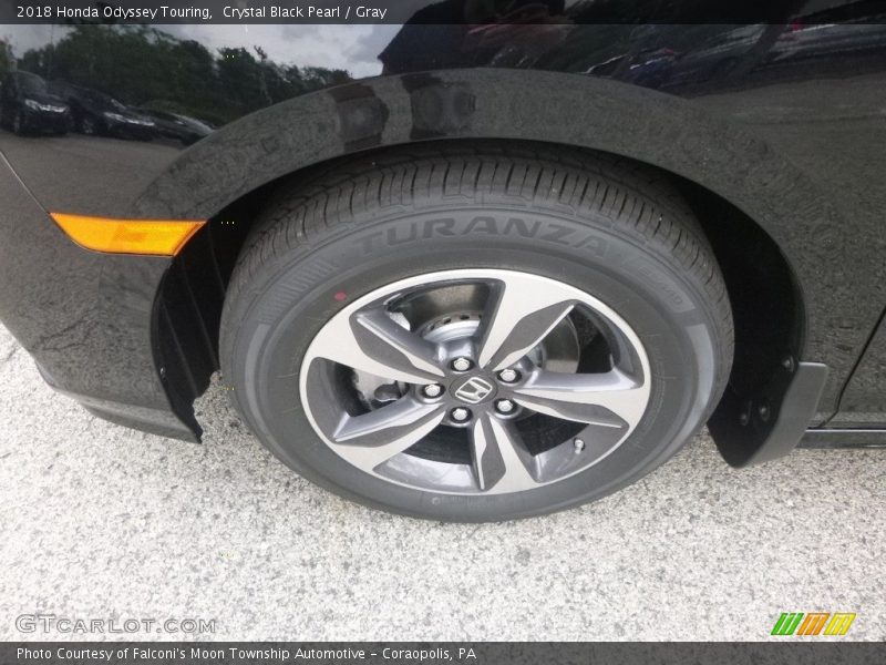 Crystal Black Pearl / Gray 2018 Honda Odyssey Touring