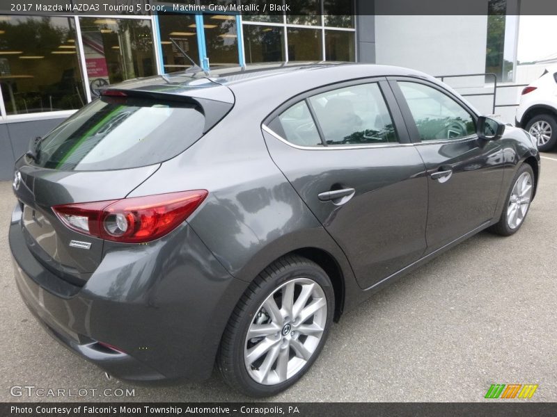 Machine Gray Metallic / Black 2017 Mazda MAZDA3 Touring 5 Door