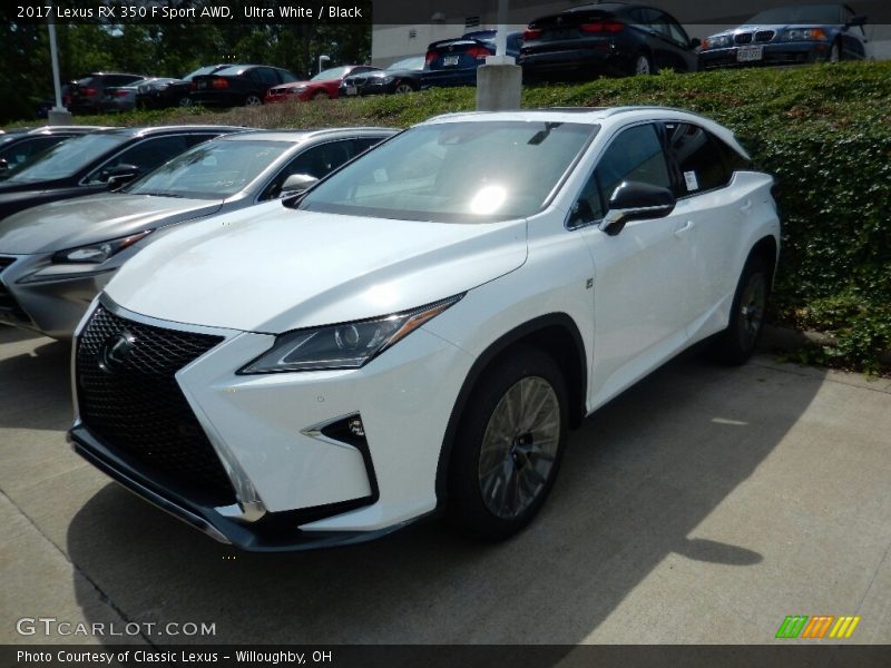 Ultra White / Black 2017 Lexus RX 350 F Sport AWD