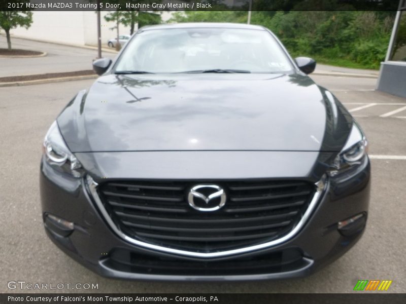 Machine Gray Metallic / Black 2017 Mazda MAZDA3 Touring 5 Door