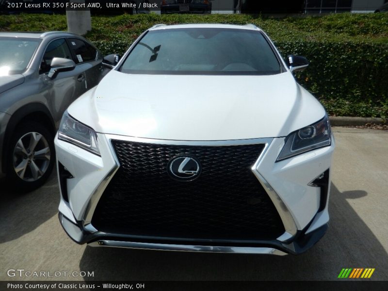 Ultra White / Black 2017 Lexus RX 350 F Sport AWD