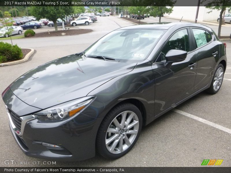 Machine Gray Metallic / Black 2017 Mazda MAZDA3 Touring 5 Door