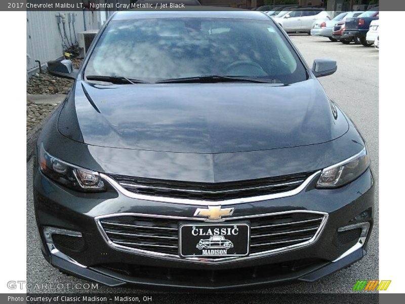 Nightfall Gray Metallic / Jet Black 2017 Chevrolet Malibu LT