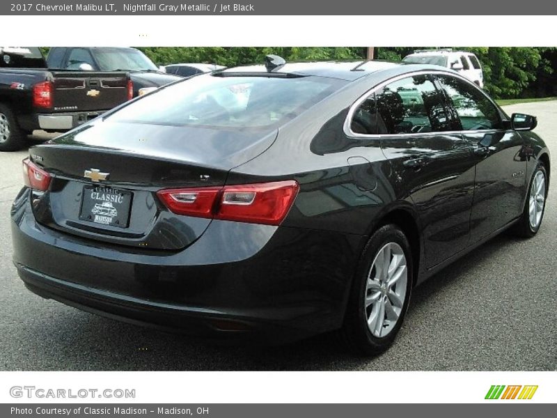 Nightfall Gray Metallic / Jet Black 2017 Chevrolet Malibu LT