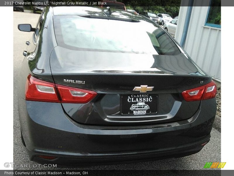 Nightfall Gray Metallic / Jet Black 2017 Chevrolet Malibu LT