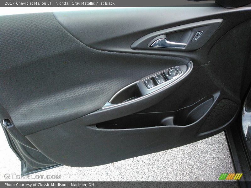 Nightfall Gray Metallic / Jet Black 2017 Chevrolet Malibu LT