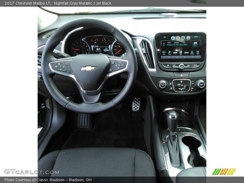 Nightfall Gray Metallic / Jet Black 2017 Chevrolet Malibu LT