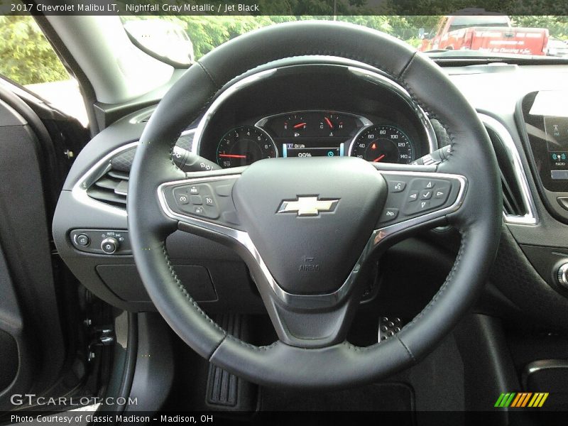 Nightfall Gray Metallic / Jet Black 2017 Chevrolet Malibu LT