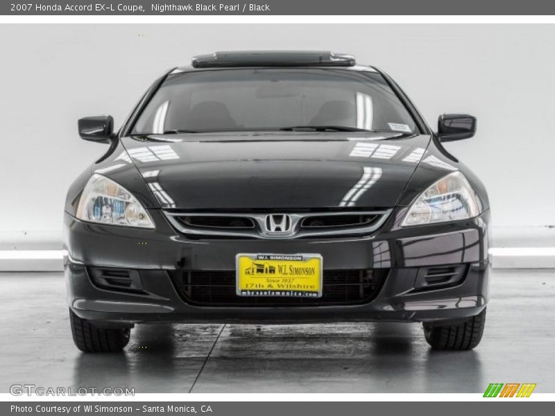 Nighthawk Black Pearl / Black 2007 Honda Accord EX-L Coupe