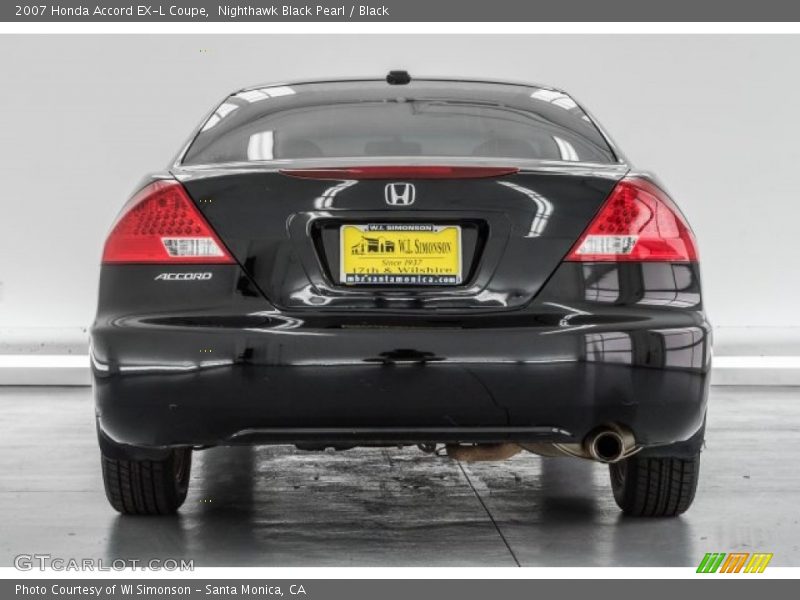 Nighthawk Black Pearl / Black 2007 Honda Accord EX-L Coupe