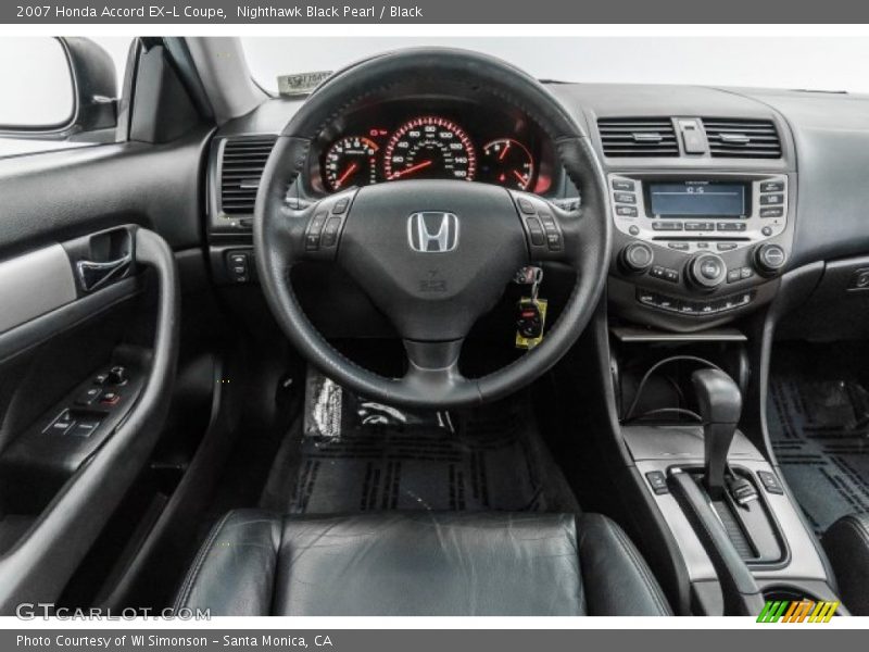 Nighthawk Black Pearl / Black 2007 Honda Accord EX-L Coupe