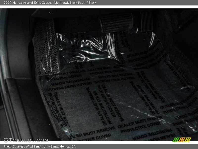 Nighthawk Black Pearl / Black 2007 Honda Accord EX-L Coupe