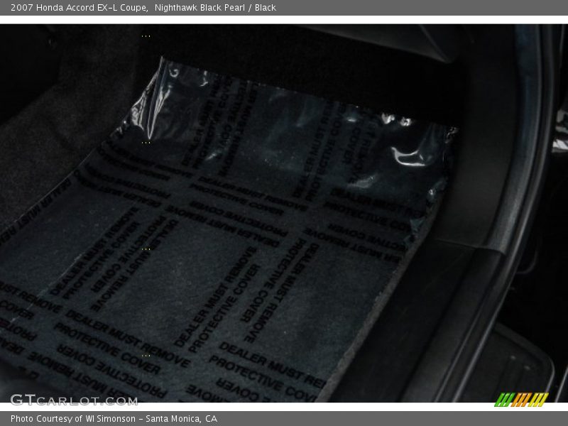 Nighthawk Black Pearl / Black 2007 Honda Accord EX-L Coupe
