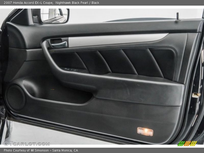 Nighthawk Black Pearl / Black 2007 Honda Accord EX-L Coupe