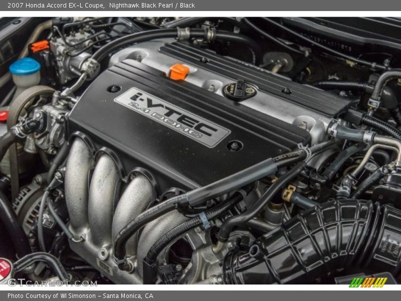 Nighthawk Black Pearl / Black 2007 Honda Accord EX-L Coupe