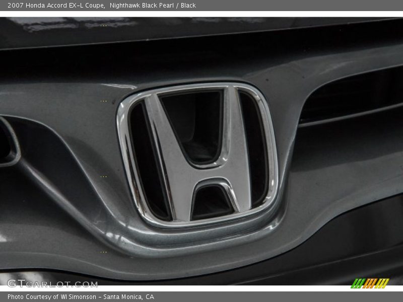 Nighthawk Black Pearl / Black 2007 Honda Accord EX-L Coupe