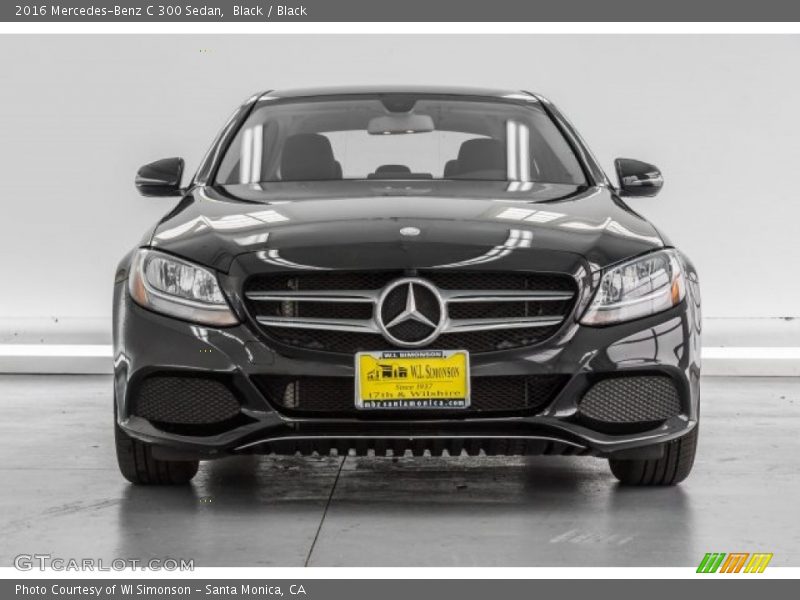 Black / Black 2016 Mercedes-Benz C 300 Sedan