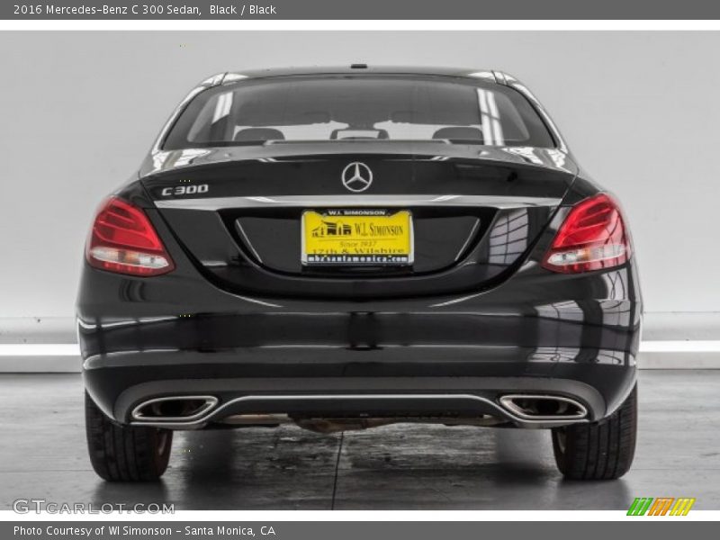 Black / Black 2016 Mercedes-Benz C 300 Sedan