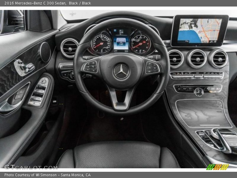 Black / Black 2016 Mercedes-Benz C 300 Sedan