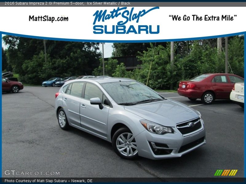 Ice Silver Metallic / Black 2016 Subaru Impreza 2.0i Premium 5-door