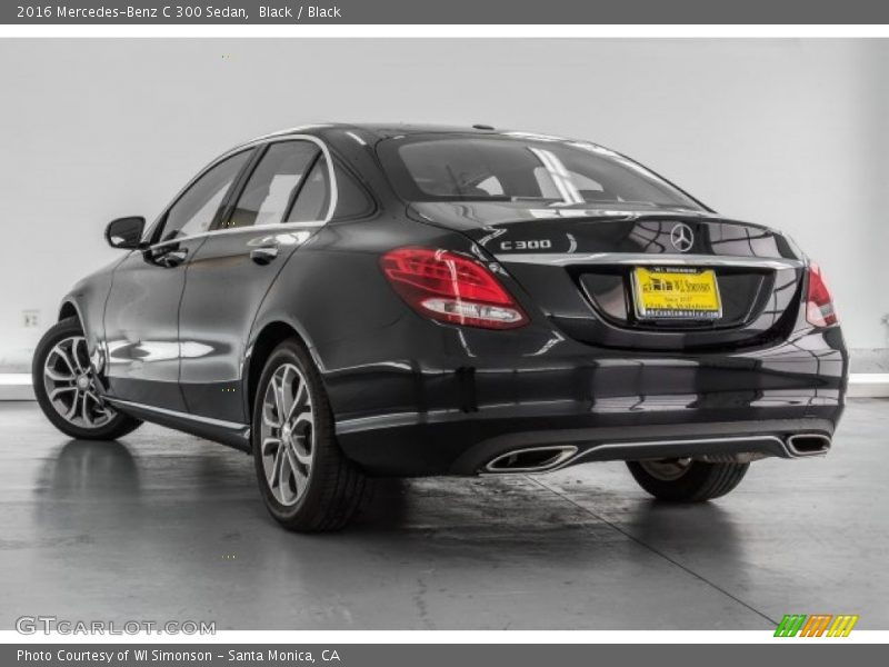 Black / Black 2016 Mercedes-Benz C 300 Sedan