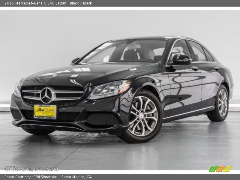 Black / Black 2016 Mercedes-Benz C 300 Sedan