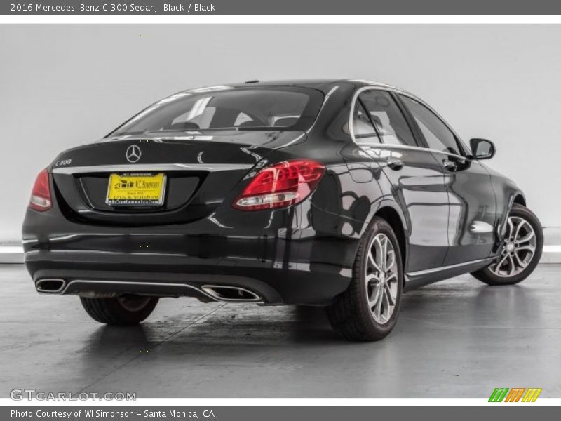 Black / Black 2016 Mercedes-Benz C 300 Sedan