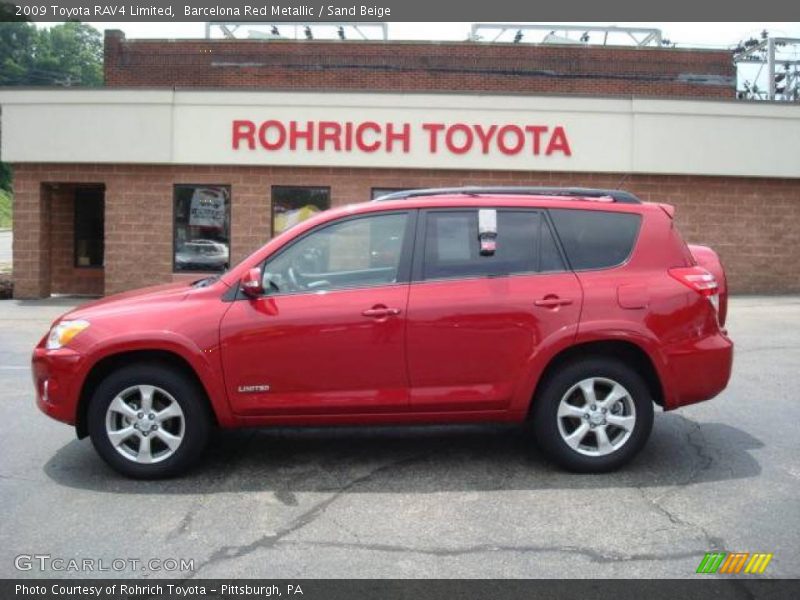 Barcelona Red Metallic / Sand Beige 2009 Toyota RAV4 Limited