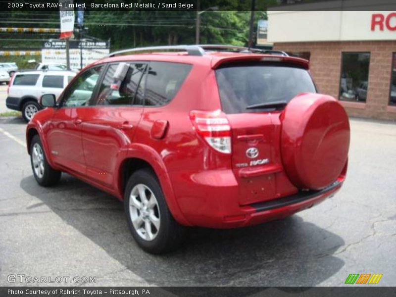 Barcelona Red Metallic / Sand Beige 2009 Toyota RAV4 Limited