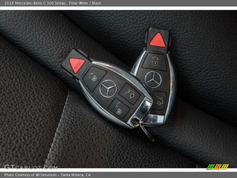 Polar White / Black 2016 Mercedes-Benz C 300 Sedan
