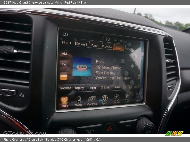 Velvet Red Pearl / Black 2017 Jeep Grand Cherokee Laredo