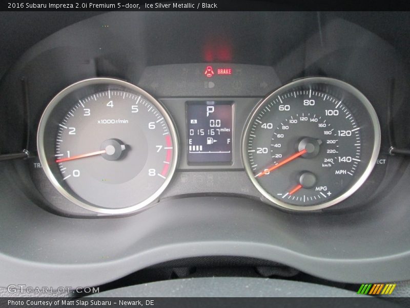 Ice Silver Metallic / Black 2016 Subaru Impreza 2.0i Premium 5-door