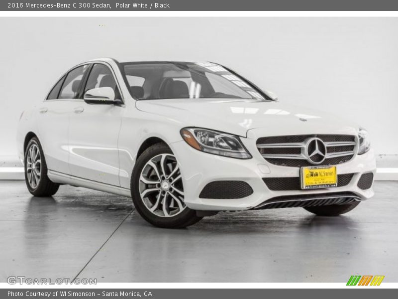 Polar White / Black 2016 Mercedes-Benz C 300 Sedan