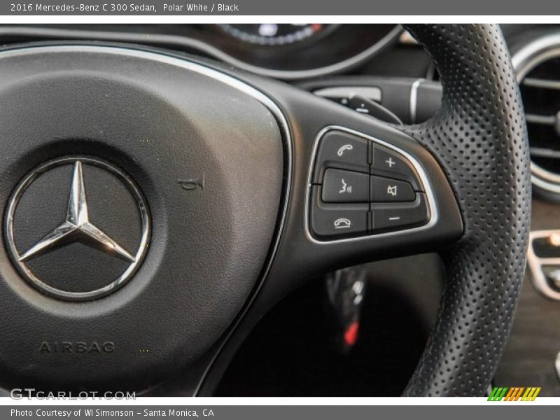 Polar White / Black 2016 Mercedes-Benz C 300 Sedan