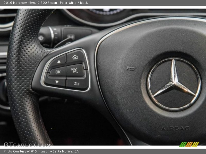 Polar White / Black 2016 Mercedes-Benz C 300 Sedan