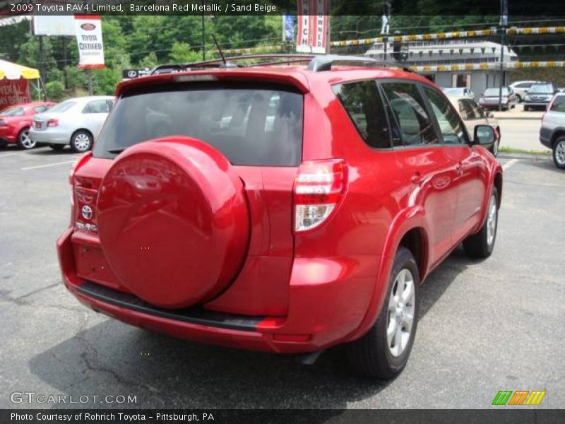 Barcelona Red Metallic / Sand Beige 2009 Toyota RAV4 Limited