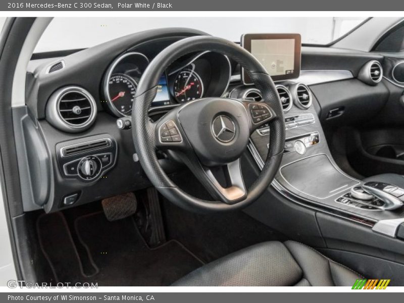 Polar White / Black 2016 Mercedes-Benz C 300 Sedan
