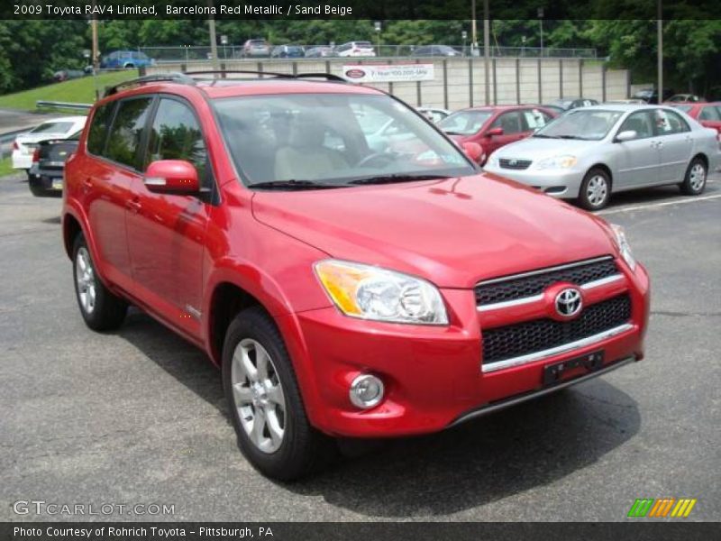 Barcelona Red Metallic / Sand Beige 2009 Toyota RAV4 Limited