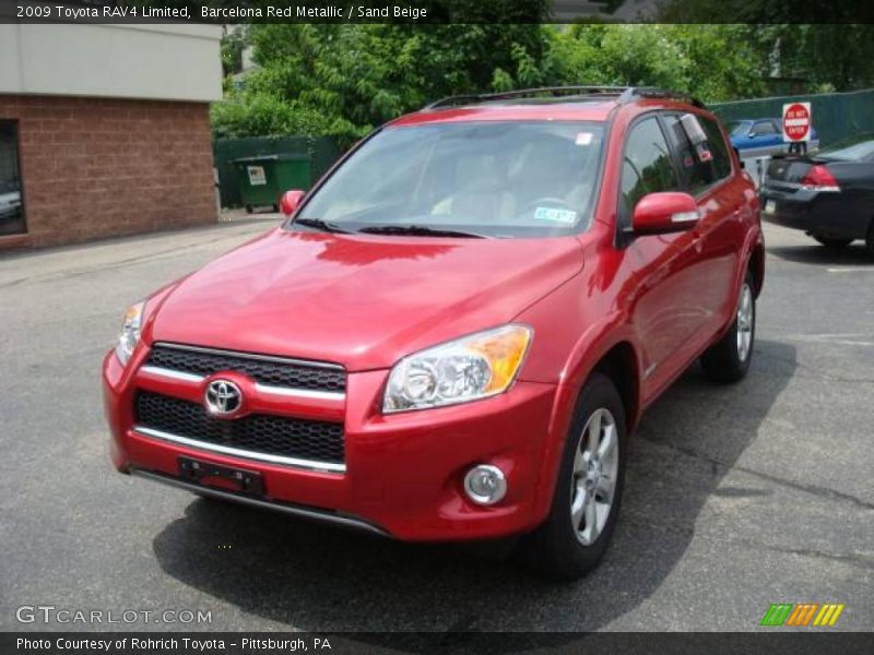 Barcelona Red Metallic / Sand Beige 2009 Toyota RAV4 Limited