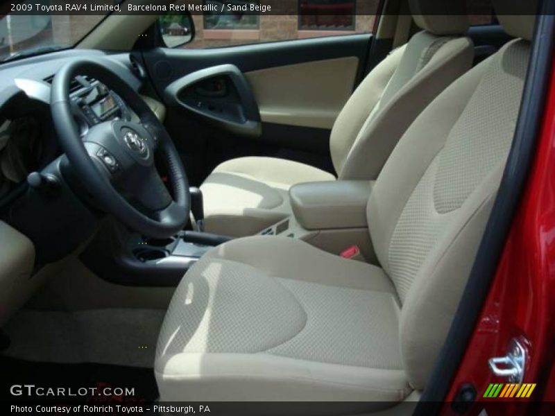 Barcelona Red Metallic / Sand Beige 2009 Toyota RAV4 Limited