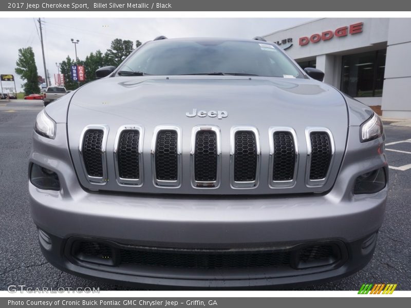 Billet Silver Metallic / Black 2017 Jeep Cherokee Sport