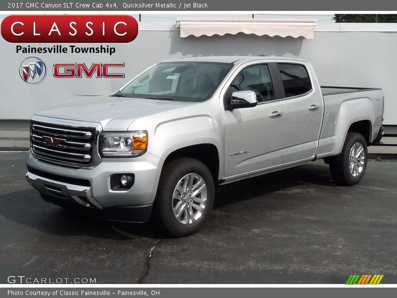 Quicksilver Metallic / Jet Black 2017 GMC Canyon SLT Crew Cab 4x4