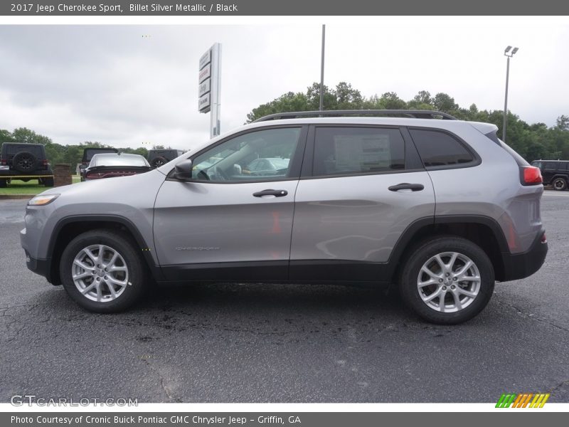 Billet Silver Metallic / Black 2017 Jeep Cherokee Sport