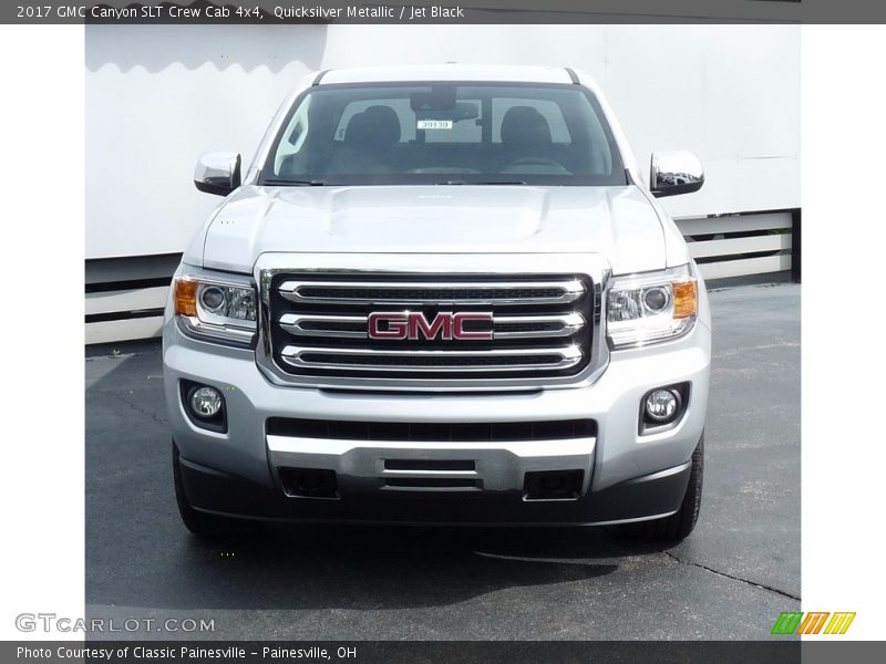 Quicksilver Metallic / Jet Black 2017 GMC Canyon SLT Crew Cab 4x4