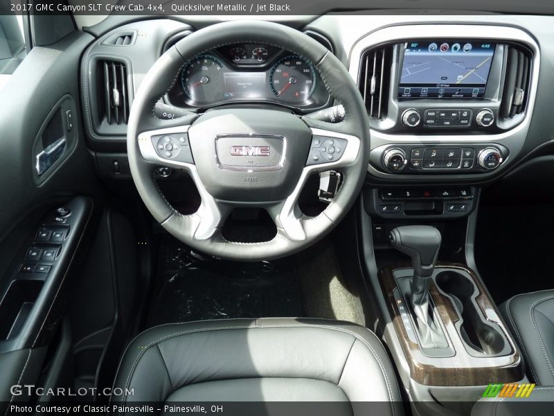 Quicksilver Metallic / Jet Black 2017 GMC Canyon SLT Crew Cab 4x4